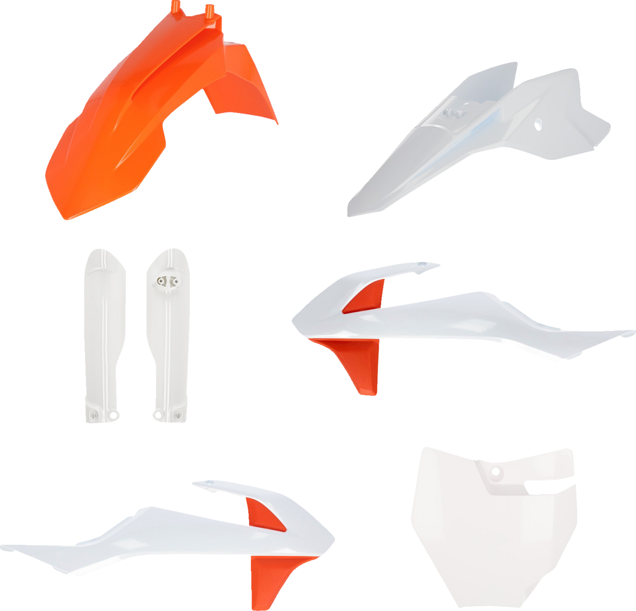 ACERBIS Full Replacement Body Kit - OEM '19 Orange/White 2980586345