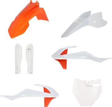 ACERBIS Full Replacement Body Kit - OEM '19 Orange/White 2980586345