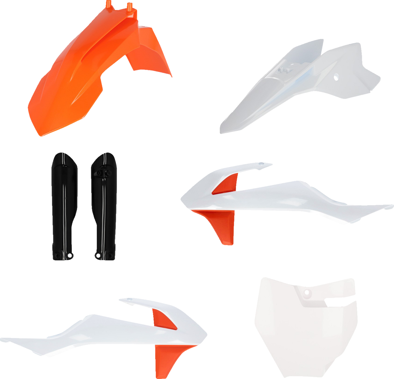 ACERBIS Full Replacement Body Kit - OEM '21 Black/White/Orange 2980587118