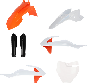 ACERBIS Full Replacement Body Kit - OEM '21 Black/White/Orange 2980587118