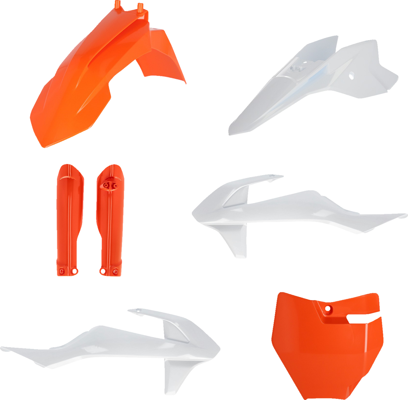 ACERBIS Full Replacement Body Kit - OEM '23 Orange/White 2980587705