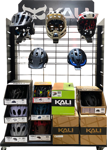 KALI Bicycle Helmet Display - Rolling Rack 010116111