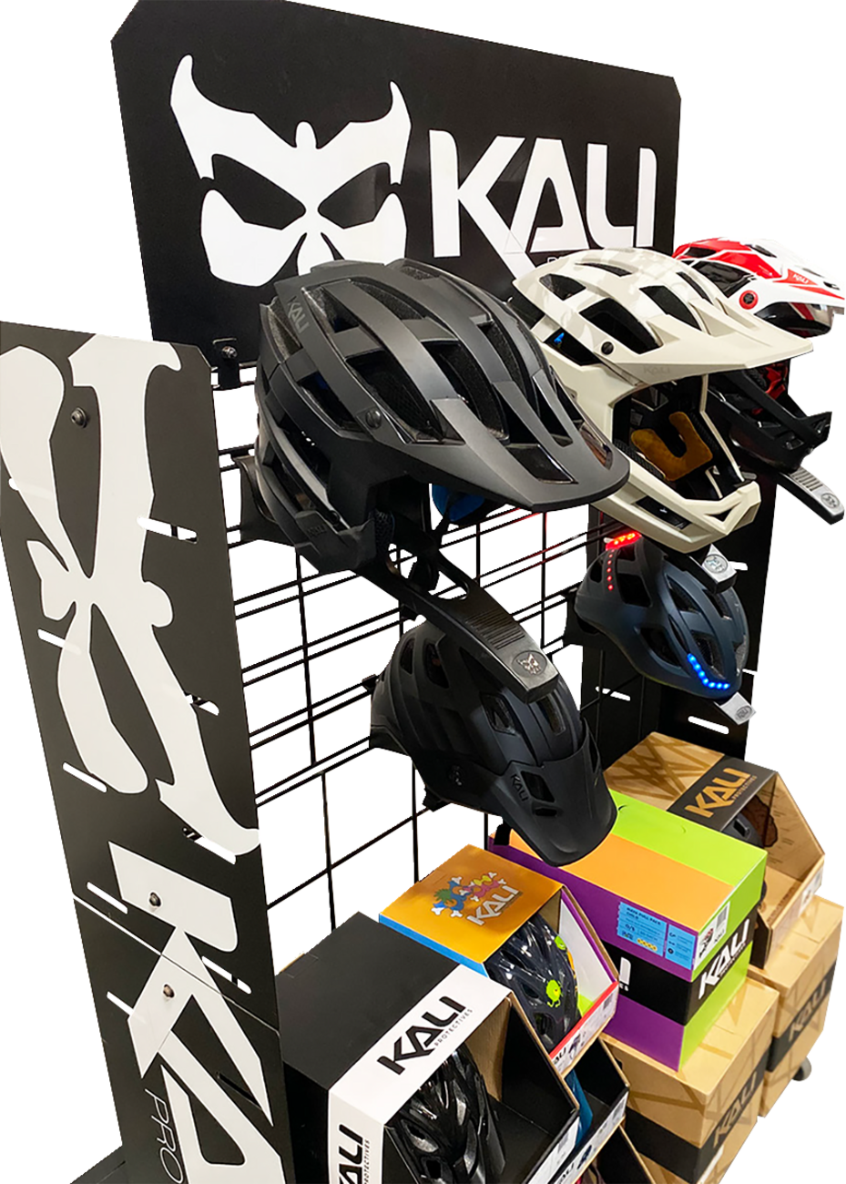 KALI Bicycle Helmet Display - Rolling Rack 010116111