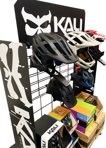 KALI Bicycle Helmet Display - Rolling Rack 010116111
