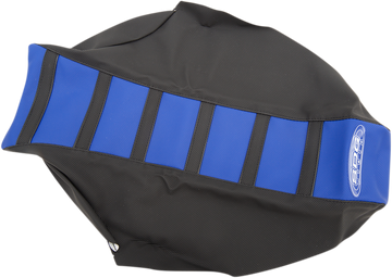 SDG 6-Ribbed Seat Cover - Black Ribs/Blue Top/Black Sides 95945KBK