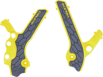 ACERBIS X-Grip Frame Guards - Gray/Yellow - DR-Z 400S/E/SM 2983341120