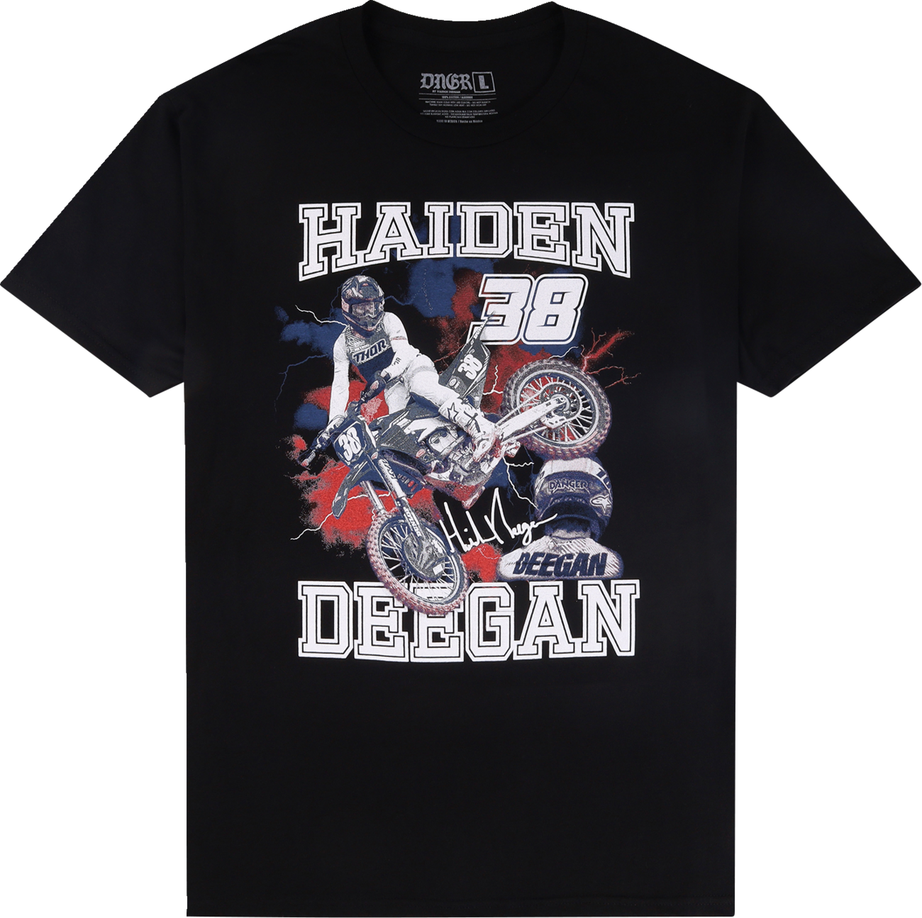 DEEGAN APPAREL Youth 38 T-Shirt - Black - Small DBTSS3008BLKS