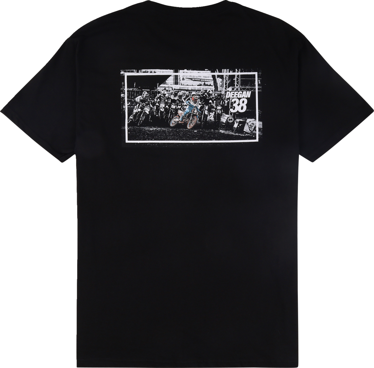 DEEGAN APPAREL Holeshot T-Shirt - Black - XL DMTSS3027BLKXL