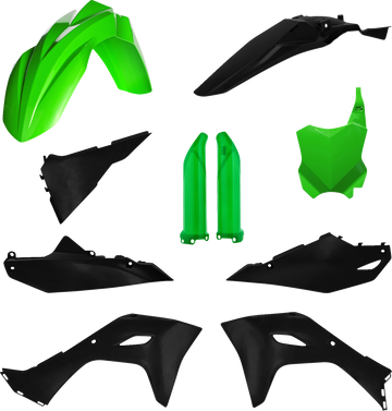 ACERBIS Full Replacement Body Kit - Green/Black 2983571089