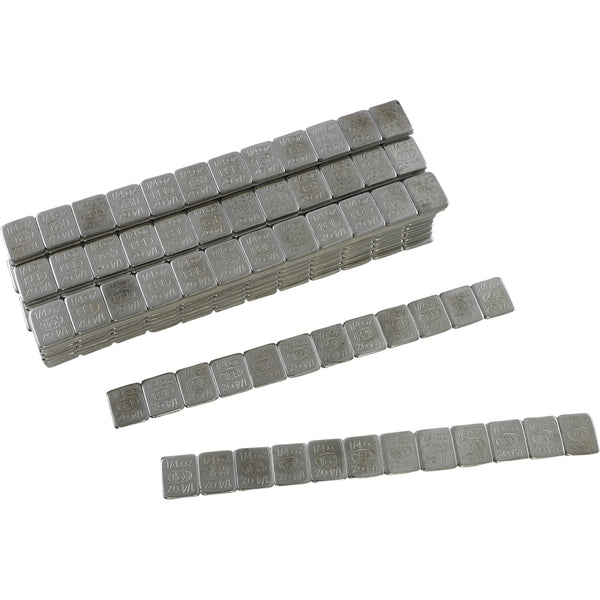K&L Supply Wheel Weights - Rectangle - Adhesive Stick-On - Chrome - 360 Pack 32-8126