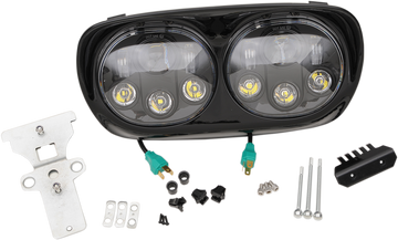 Headwinds 5.75" Headlight Assembly - 99-13 FLTR - Black 8-9552-02BA