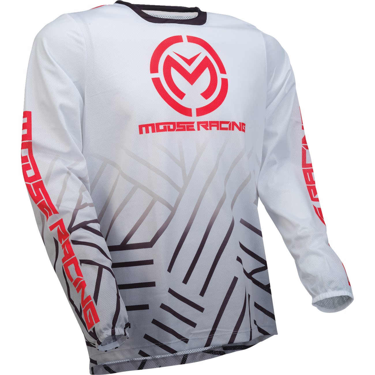 MOOSE RACING Sahara Jersey - Black/White - Large 29107950 by Moose Racing