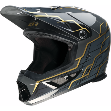 Z1R Rise 2.0 Helmet - Hyacinth - Black/Gold - Medium 0110-8627