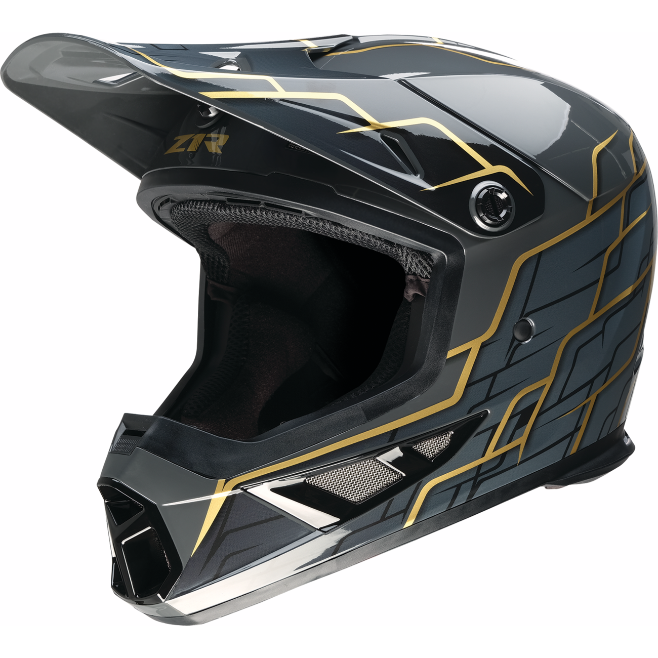 Z1R Rise 2.0 Helmet - Hyacinth - Black/Gold - XS 0110-8625