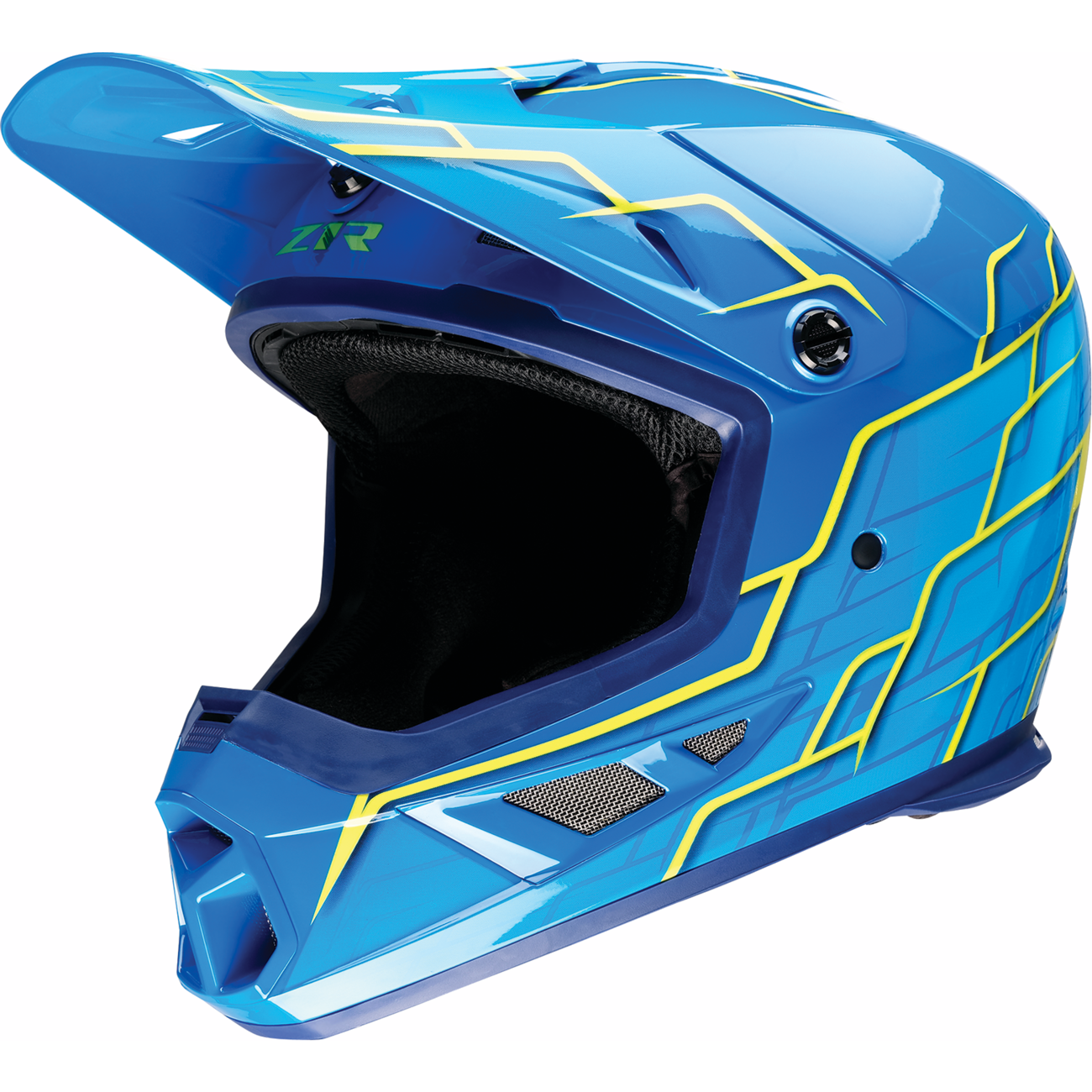 Z1R Rise 2.0 Helmet - Hyacinth - Teal/Yellow - Small 0110-8638