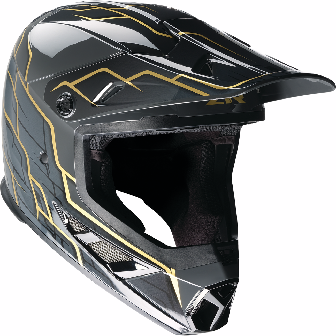 Z1R Rise 2.0 Helmet - Hyacinth - Black/Gold - Medium 0110-8627