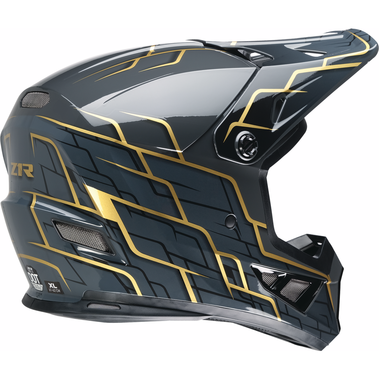 Z1R Rise 2.0 Helmet - Hyacinth - Black/Gold - Medium 0110-8627