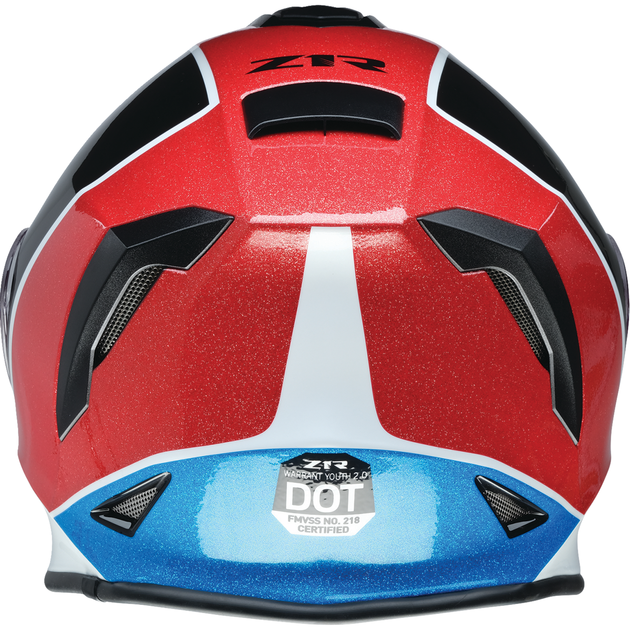 Z1R Youth Warrant 2.0 Helmet - Fresh Pow - Red/White/Blue - Medium 0122-0129