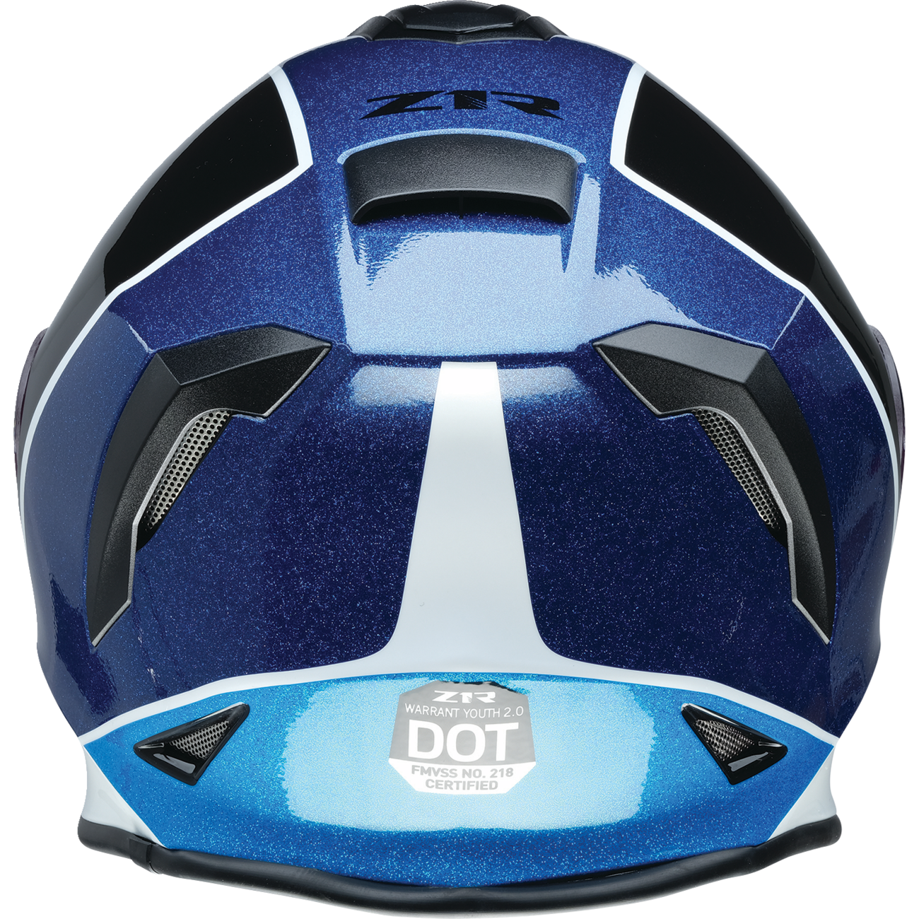 Z1R Youth Warrant 2.0 Helmet - Fresh Pow - Purple/Blue - Large 0122-0140