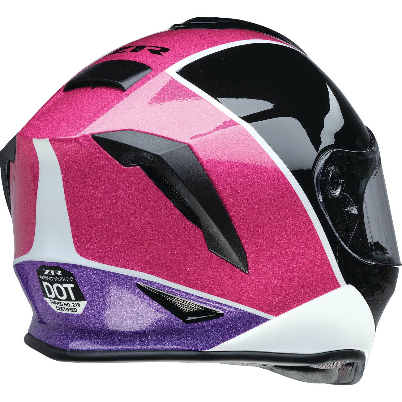 Z1R Youth Warrant 2.0 Helmet - Fresh Pow - Pink/Purple - Medium 0122-0136