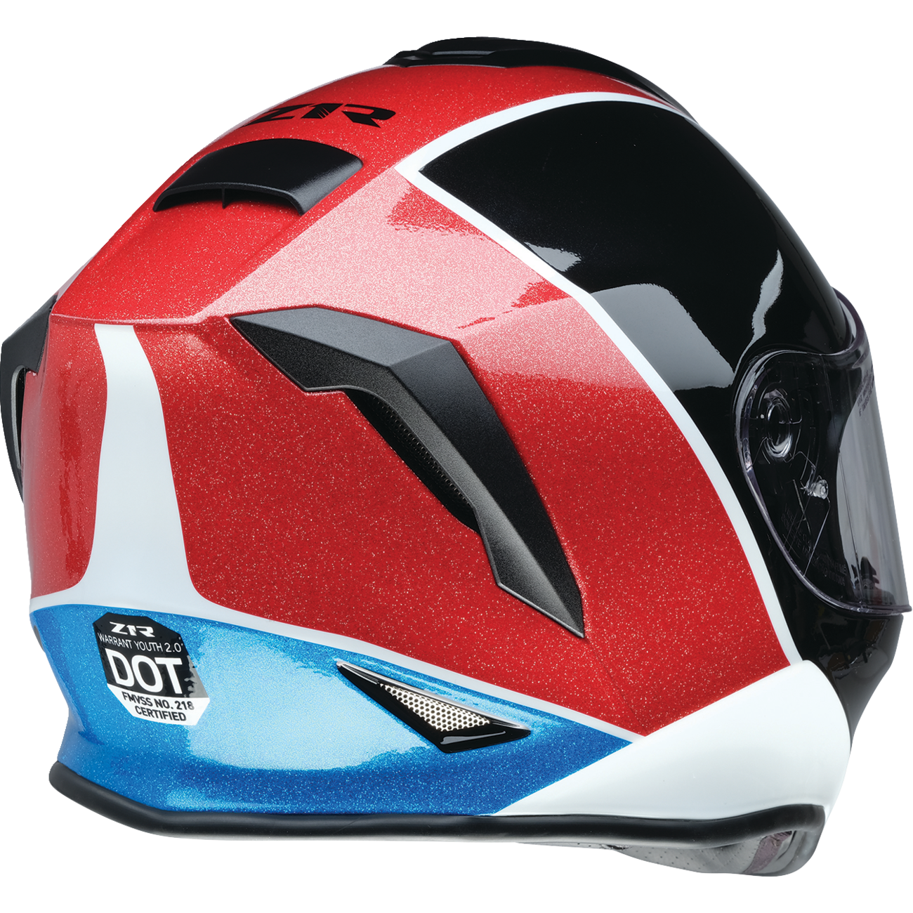 Z1R Youth Warrant 2.0 Helmet - Fresh Pow - Red/White/Blue - Medium 0122-0129