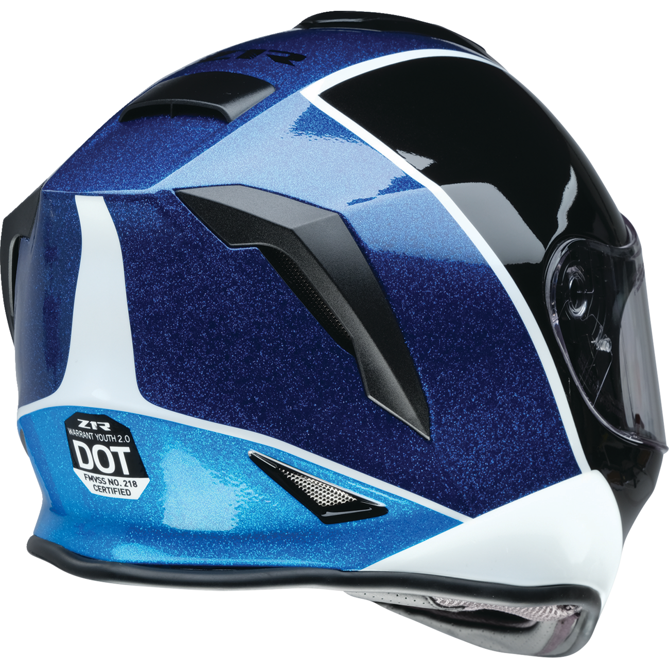 Z1R Youth Warrant 2.0 Helmet - Fresh Pow - Purple/Blue - Large 0122-0140