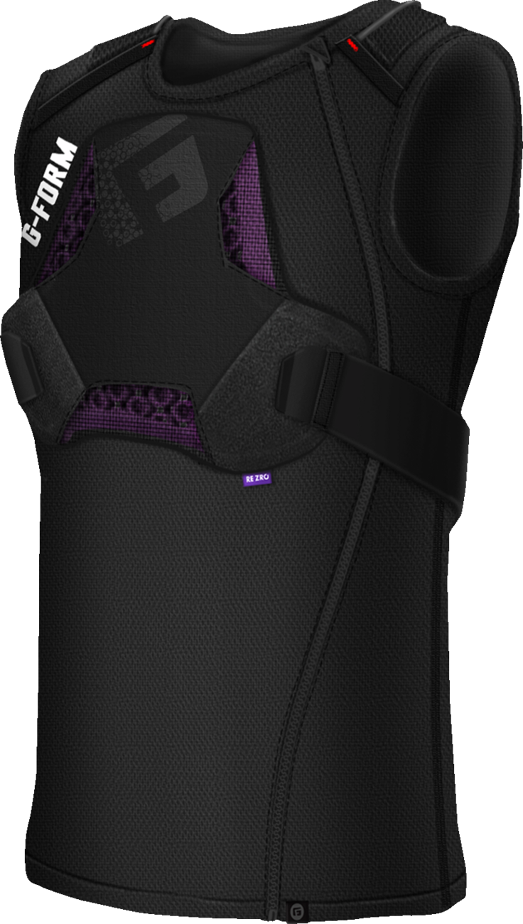 G-FORM MX Spike Chest + Back Shirt - Black - Large MXS01121015