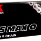 RK 525 Max O - Drive Chain - 120 Links - Black/Chrome 525MAXO-120-BC