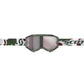 Fury Goggle Dark Green/White Camo W/Silver Chrome Works