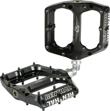 RENTHAL Revo-F Flat Pedals - Black PD10001-001-01