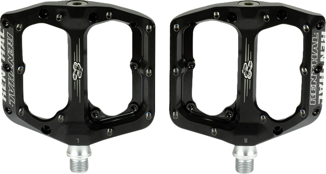 RENTHAL Revo-F Flat Pedals - Black PD10001-001-01