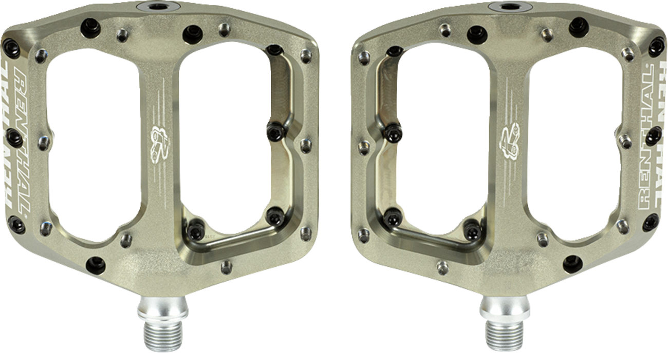 RENTHAL Revo-F Flat Pedals - AluGold PD10001-002-01