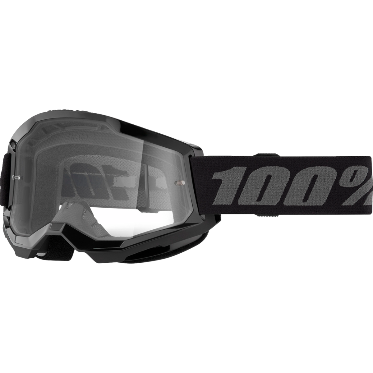 100% Strata 2 Black/Clear Lens Goggles by 100%