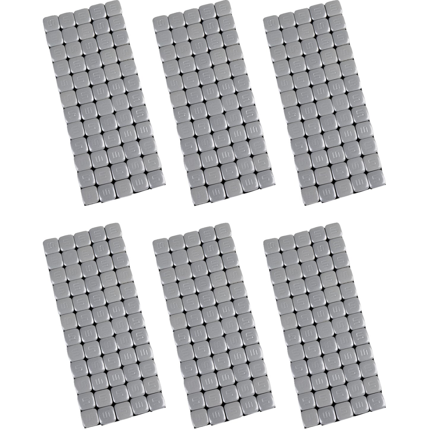 K&L Supply Wheel Weights - Square - Adhesive Stick-On - Silver - 360 Pack 32-3494 | Tire Mounting & Balancing Products