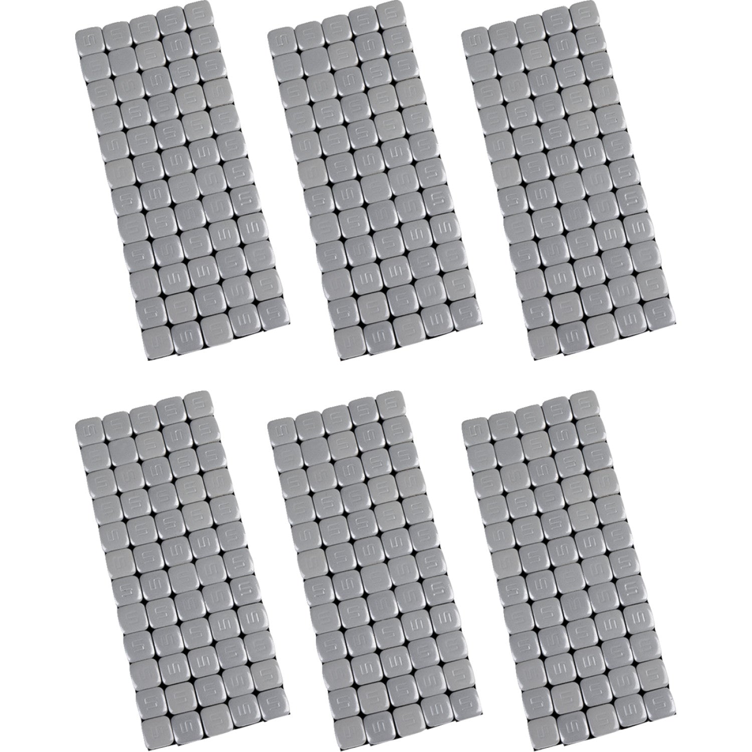K&L Supply Wheel Weights - Square - Adhesive Stick-On - Silver - 360 Pack 32-3494 | Tire Mounting & Balancing Products