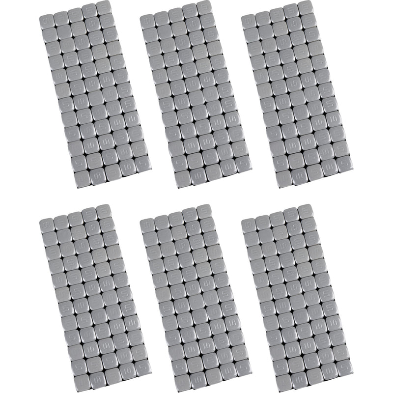 K&L Supply Wheel Weights - Square - Adhesive Stick-On - Silver - 360 Pack 32-3494 | Tire Mounting & Balancing Products