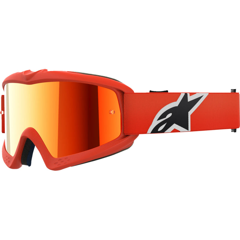 Alpinestars Youth Vision Goggle - Corp - Orange - Red Mirror 5140225-480 | Goggles 