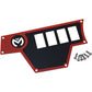 MOOSE OFFROAD Dash Plate - Large - Left - Red 100-4363-PU