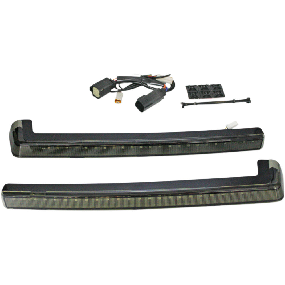 Custom Dynamics LED Run/Brake/Turn Tour-Pak? Arms - Smoke Lens - '14-'25 PB-TP-ARM-14S