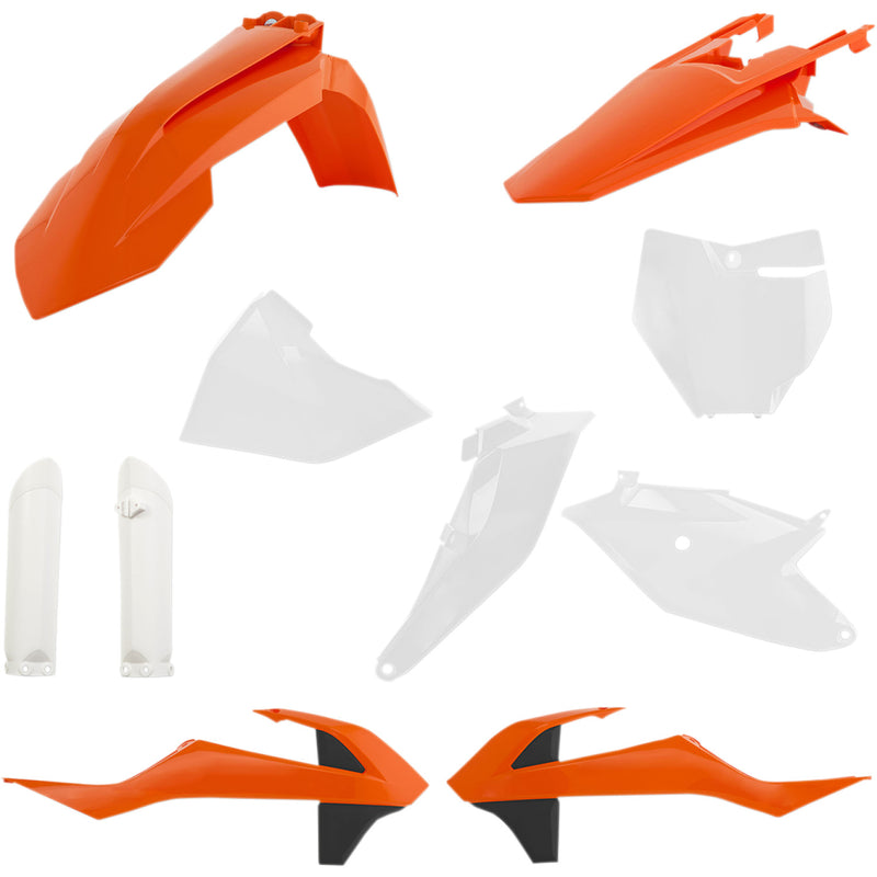 Acerbis Full Replacement Body Kit - OEM Orange/White/Black 2686026812