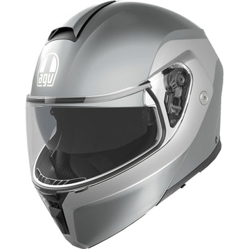 AGV Streetmodular Helmet - Levico - Double Light Gray - Small 2118296002004S | Street Full Face Modular Helmet