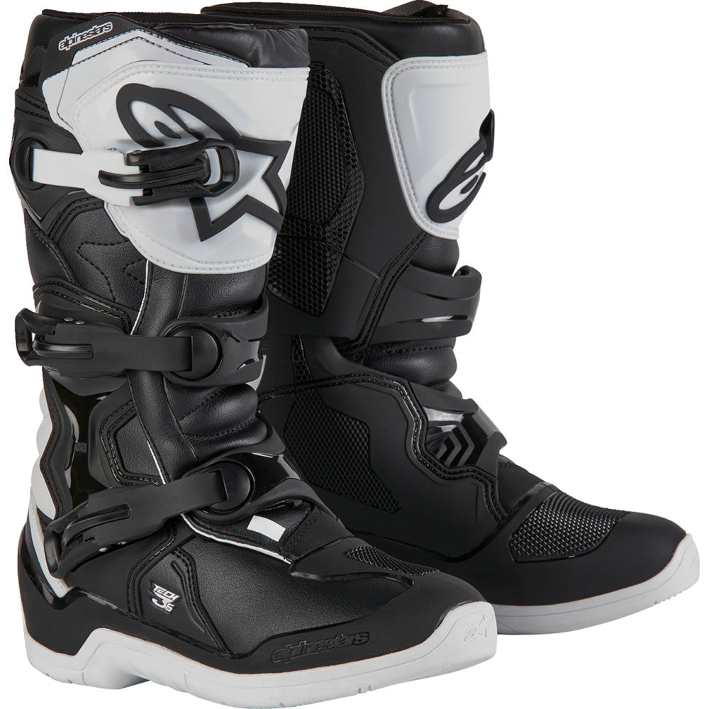 Alpinestars Youth Tech3S Boots - Black/White - US 6 / EU 39 2014024-21-6