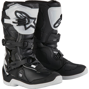 Alpinestars Youth Tech3S Boots - Black/White - US 6 / EU 39 2014024-21-6