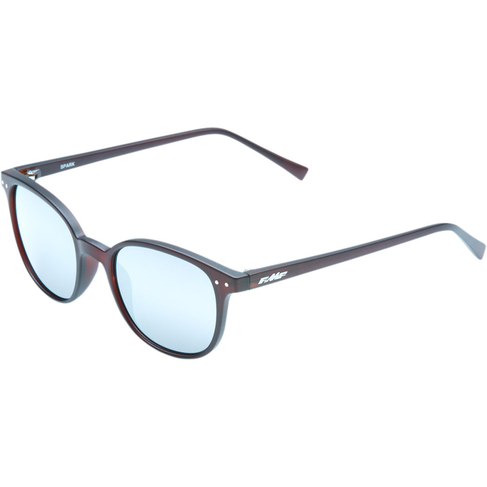 FMF Spark Sunglasses - Matte Crystal Rootbeer - Silver Mirror Lens F-61505-252-01