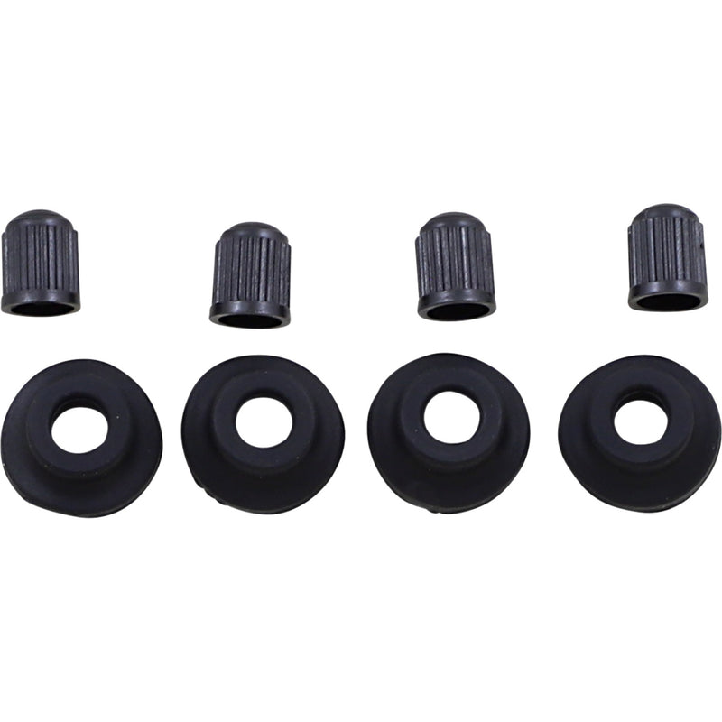 BOLT Valve Stem Grommet/Cap - Black - 4 Pack 2007-GRM