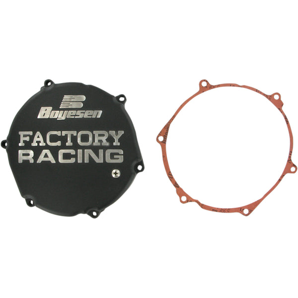 Boyesen Clutch Cover - Black - Kawasaki CC12B