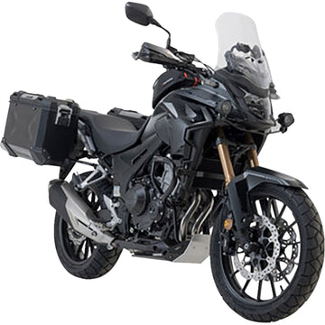 SW-Motech TRAX ADV Aluminum Case System - Black - Honda CB/CBR/NX 500 '13-'24 KFT.01.400.70001/B | Luggage Group