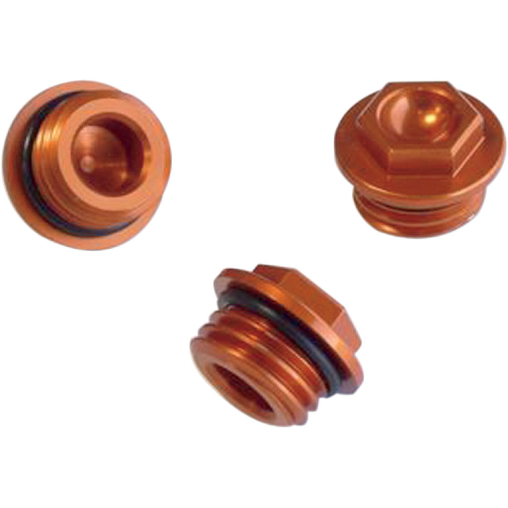 WORKS CONNECTION Aluminum Oil Filler Plug - Orange - Gas Gas/Husqvarna/KTM 24-020