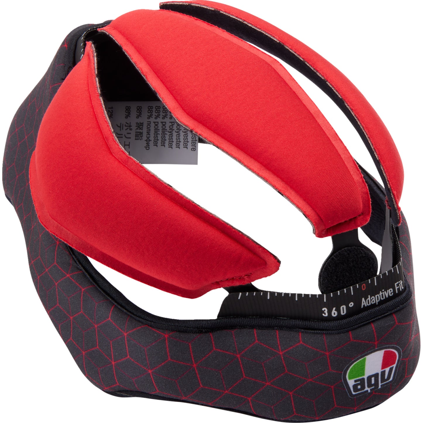 AGV Pista GP RR Liner - Black/Red - XL 20KIT60303001XL | Interior Helmet Parts