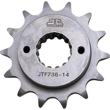 JT SPROCKETS Counter Shaft Sprocket - 14-Tooth JTF736.14 by JT Countershaft Sprockets   Steel